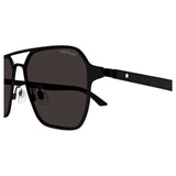 Mont Blanc Unisex Sunglasses In Black