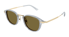 Montblanc Sunglasses Mens In Grey Gold Brown Mb0336S-003