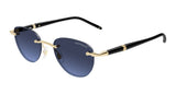 Montblanc Sunglasses Mens In Gold Black Blue MB0412S-006