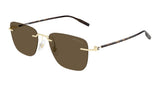 Montblanc Sunglasses Mens In Gold Brown MB0470S-003