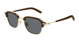 Montblanc Sunglasses Mens In Gold Grey MB0390S-005
