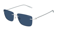 Montblanc Sunglasses Mens In Silver Blue MB0429S-004