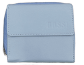 Bossi Womens Mopane Small Leather Flap Closure Purse In Blue