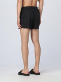 Moschino Mens Logo Print Swim Shorts In Black