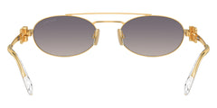Miu Miu Womens Logo Sunglasses In Gold