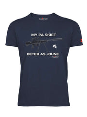 Sniper Mens My Pa T-Shirts In Navy