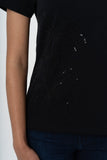 Polo Womens Bella Embroidered T-Shirt In Black