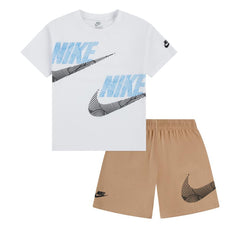 Nike Boys Nsw Itz Relaxed 2 Pcs T-Shirt & Shorts In Hemp