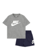 Nike Unisex Kids 2 Pcs Club T-Shirt & Short Set In Midnight Navy/Dark Grey Heather