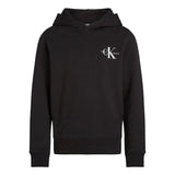 Calvin Klein Unisex Small Monogram Hoodie In Black