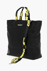 Off White Hard Core Nylon Tote Bag In Black