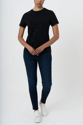 Polo Womens Bella Embroidered T-Shirt In Black