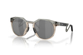 Oakley Mens Hstn Metal Round Sunglasses In Transparent Grey