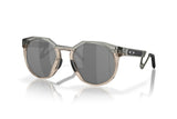Oakley Mens Hstn Metal Round Sunglasses In Transparent Grey