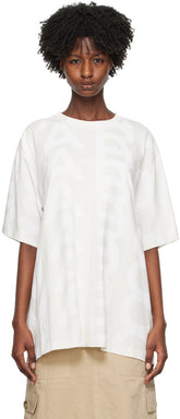 Marc Jacobs Monogram Big T-Shirt In Eggshell