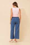 Stella Morgan Womens High Waist Elasicated Jeans In Mid Wash