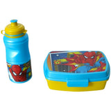 Spiderman Shrink Wrap Sandwich Box & Bottle Set In Yellow