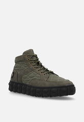 Mazerata Mens Pigale 9 Faux Nubuck Shoes In Olive