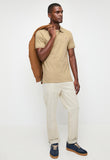 Polo Mens Essential Pique Golfer In Stone