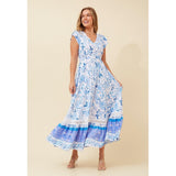 Stella Morgan Ladies Dress In Blue Multi