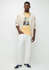 Ben Sherman Match Box Mens T-Shirt In New Wheat