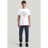 G-Star Raw Mens White Hd Print R T-Shirt