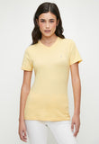 Polo Womens Kelly V-Neck T-Shirt In Yellow