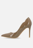 Miss Black Ladies Lola 1 Heels In Taupe
