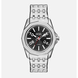 Diesel Mens Stinger 3 Hand Steel Watch In Silver