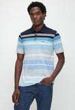 Pringle Mens Jesse Mercerized Golfer In Blue