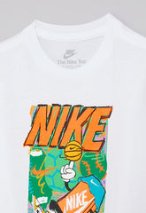 Nike Boys Bball Long Sleeve T-shirt In White