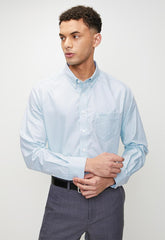 Pringle Mens Roland Long Sleeve Classic Shirt In Light Blue