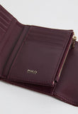 Polo Cabana Small Medium Trifold Purse In Beige
