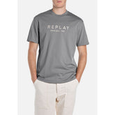 Replay Mens T-Shirt In Military Grey