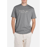 Replay Mens T-Shirt In Military Grey