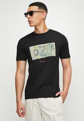 Ben Sherman Pound Sterling Mens T-Shirt In Black