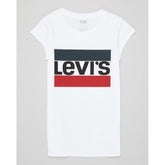 Levi's Girls Sportwear Half Sleeve T-Shirt In White
