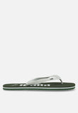Puma Mens First Flip Brushed ZADP Sandals In Deep Forest/Platnium Gray