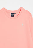 Polo Girls Harper Long Sleeve Dress In Peach