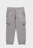 Jeep Kids Fleece Jogger Pants Grey & Pink