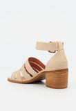 Miss Black Ladies Seranno 3 Heels In Beige
