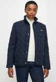 Jeep Womens Sherpa Lined Quilted Jacket In Navy