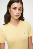 Polo Womens Kelly V-Neck T-Shirt In Yellow