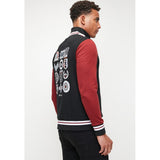 Ben Shereman Mens Black Varsity Bomber Jacket