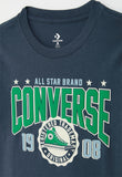 Converse Boys Collegiate Crest T-Shirt In Navy