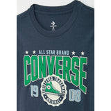 Converse Boys Collegiate Crest T-Shirt In Navy