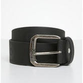 Ben Sherman Men Target Emboss Leather Belt Black