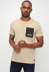 Soviet Mens Hypnotic Fashion T-Shirt In Safari