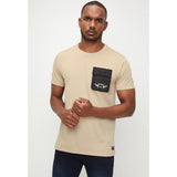 Soviet Mens Hypnotic Fashion T-Shirt In Safari