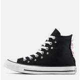 Converse Ladies Chuck Taylor Bow & Studs All Star In Black & Pink